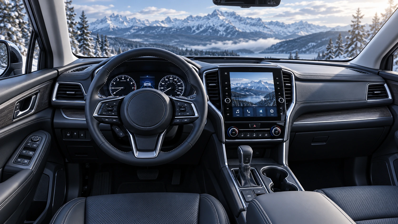 Subaru Ascent dashboard and driver controls