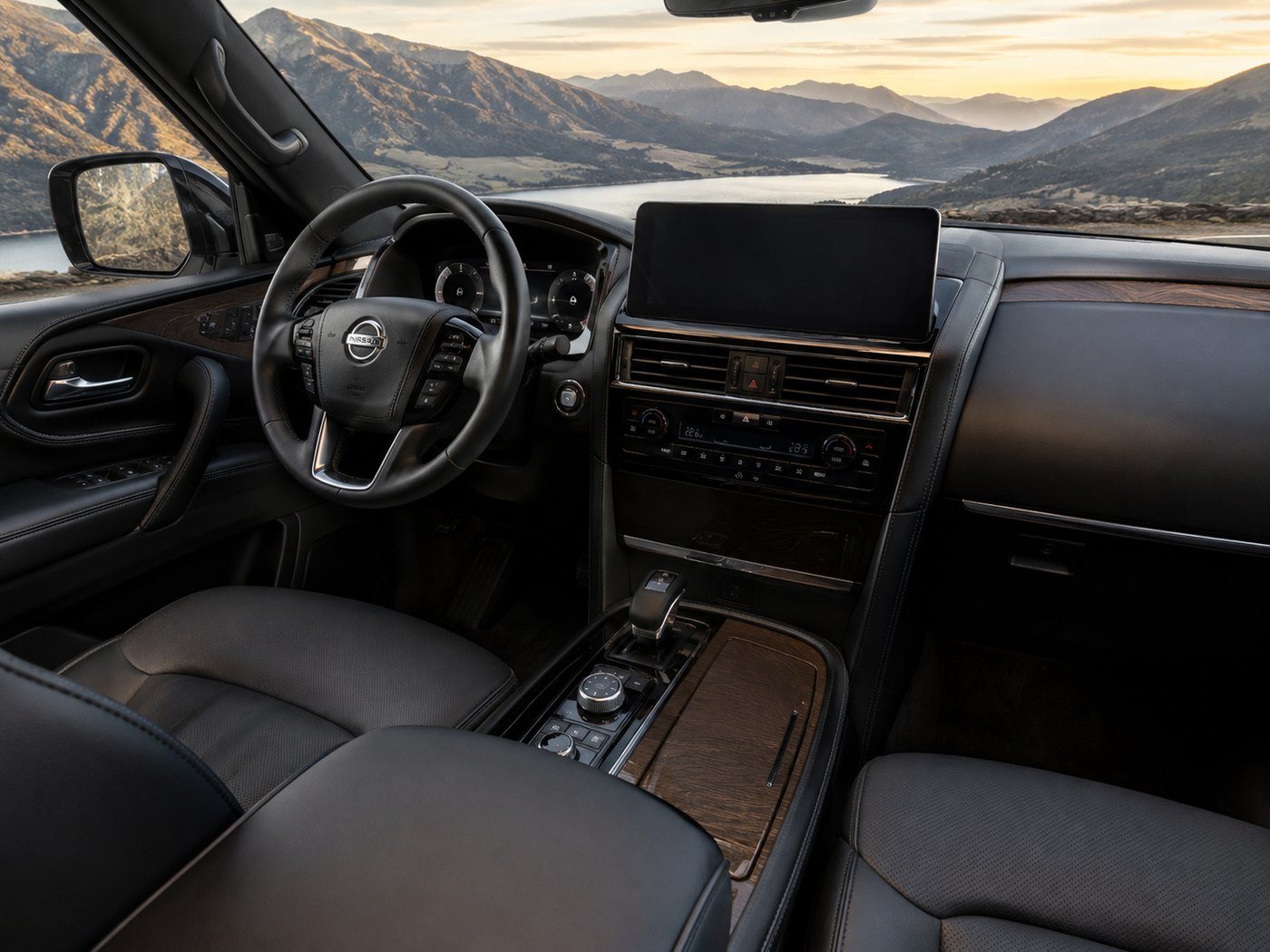 Nissan Armada driver cockpit and center controls