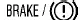 Subaru Ascent brake fluid warning light indicator and reservoir level symbol