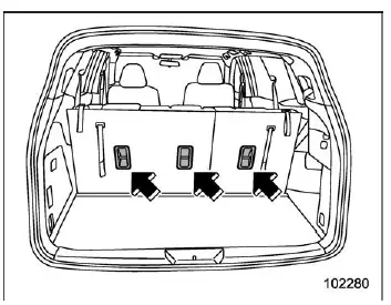 Subaru Ascent third row seat tether anchor location